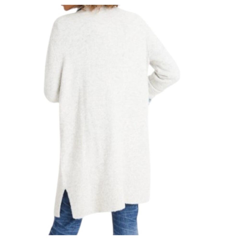 Madewell Women's Size L Cardigan Sweater Kent in Coziest Yarn Winter White Soft - Picture 3 of 10
